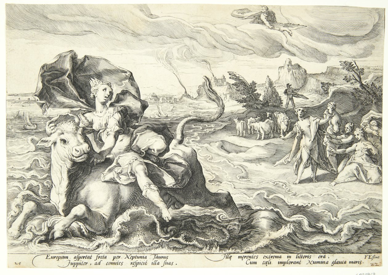 Il Rapimento di Europa da Hendrick Goltzius