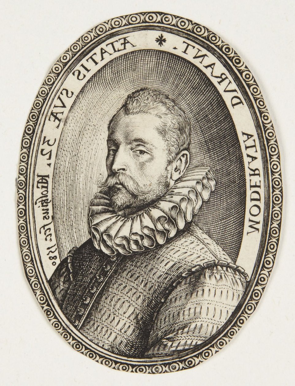 Busto di uomo rivolto a sinistra da Hendrick Goltzius