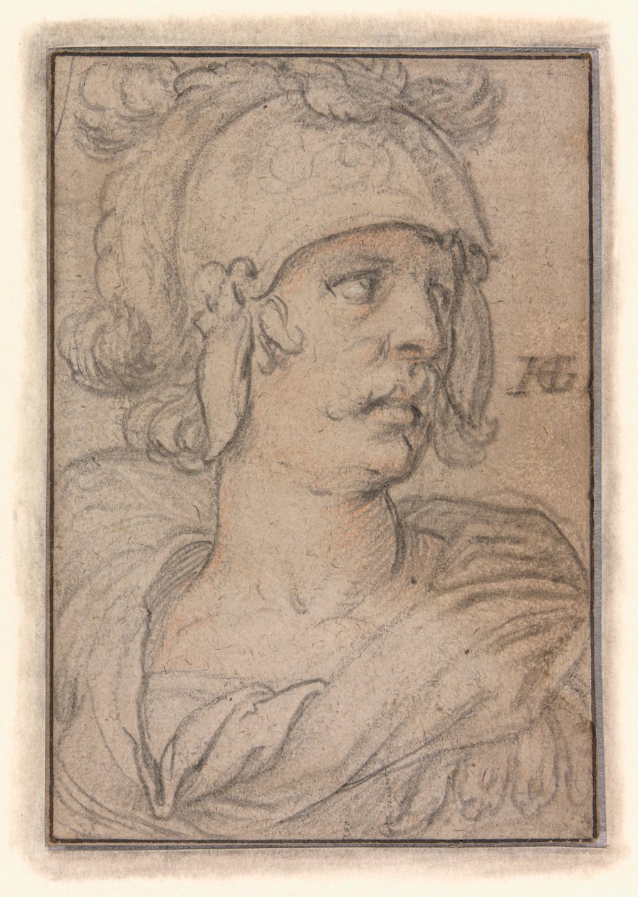 Busto di guerriero da Hendrick Goltzius
