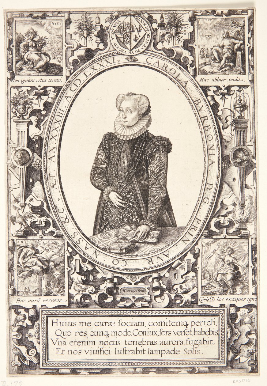 Charlotte di Borbone da Hendrick Goltzius