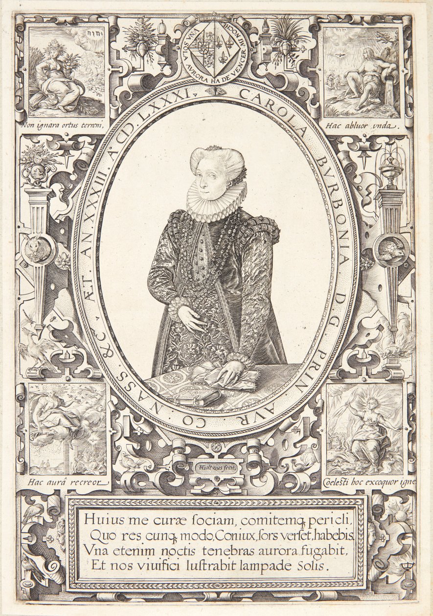 Carlotta di Borbone da Hendrick Goltzius