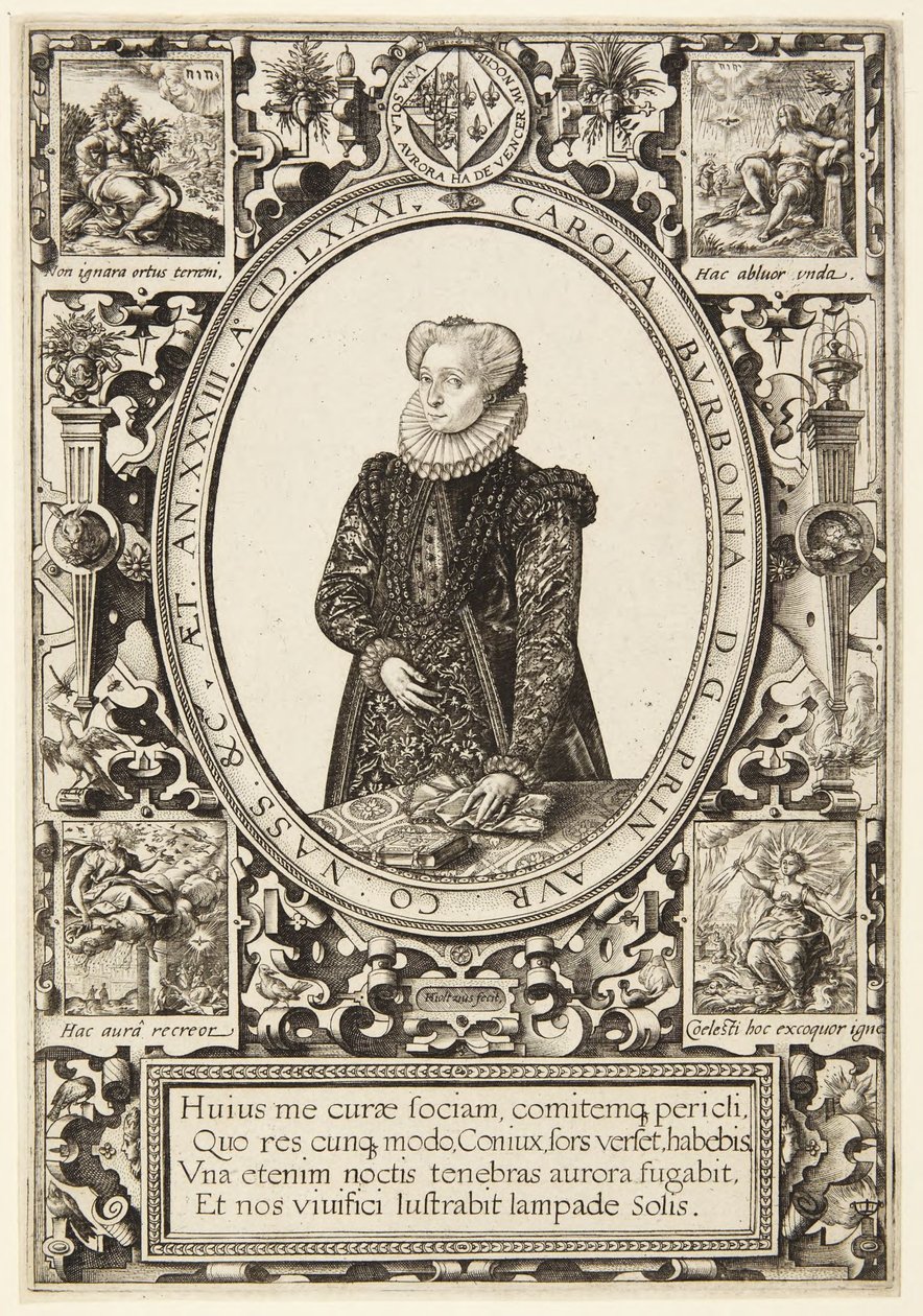 Carlotta di Borbone da Hendrick Goltzius