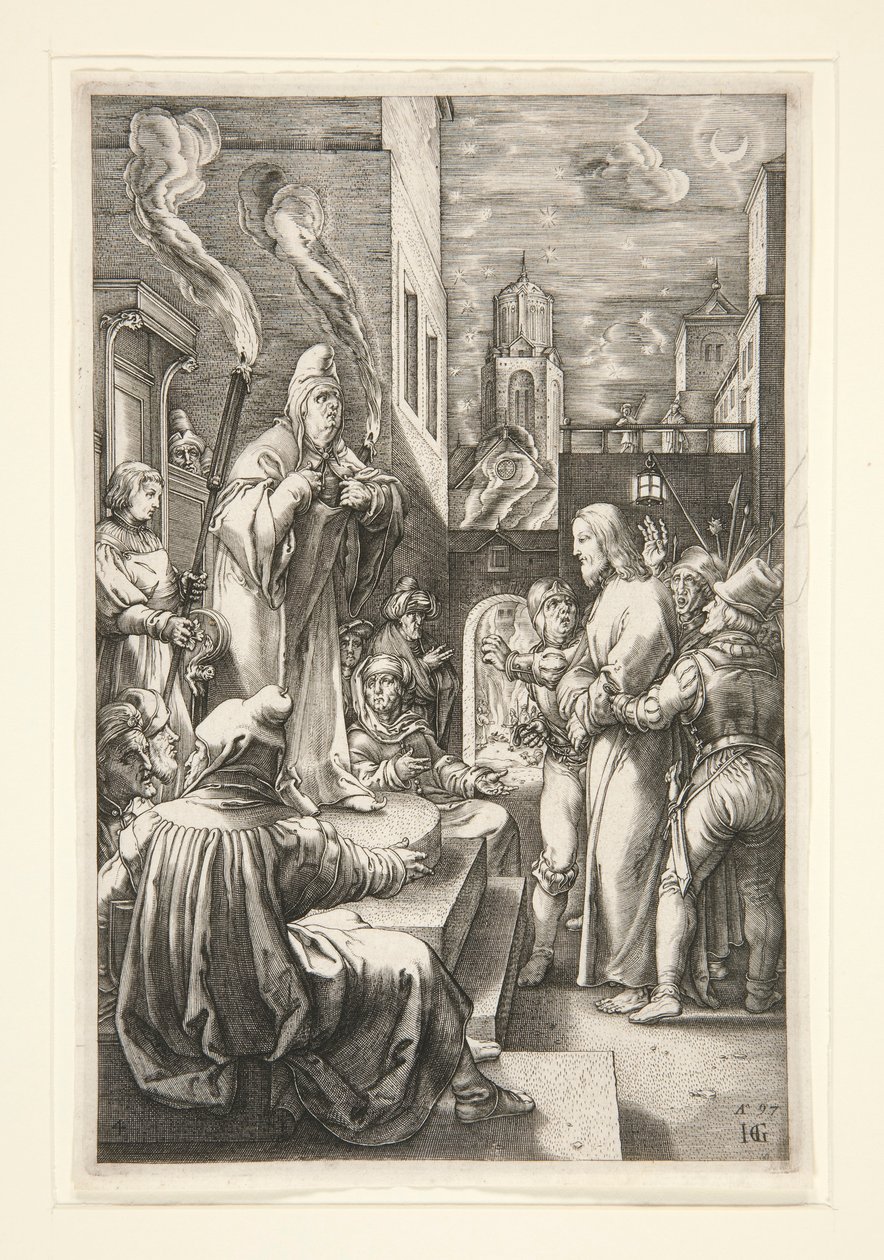 Cristo davanti a Caifa da Hendrick Goltzius
