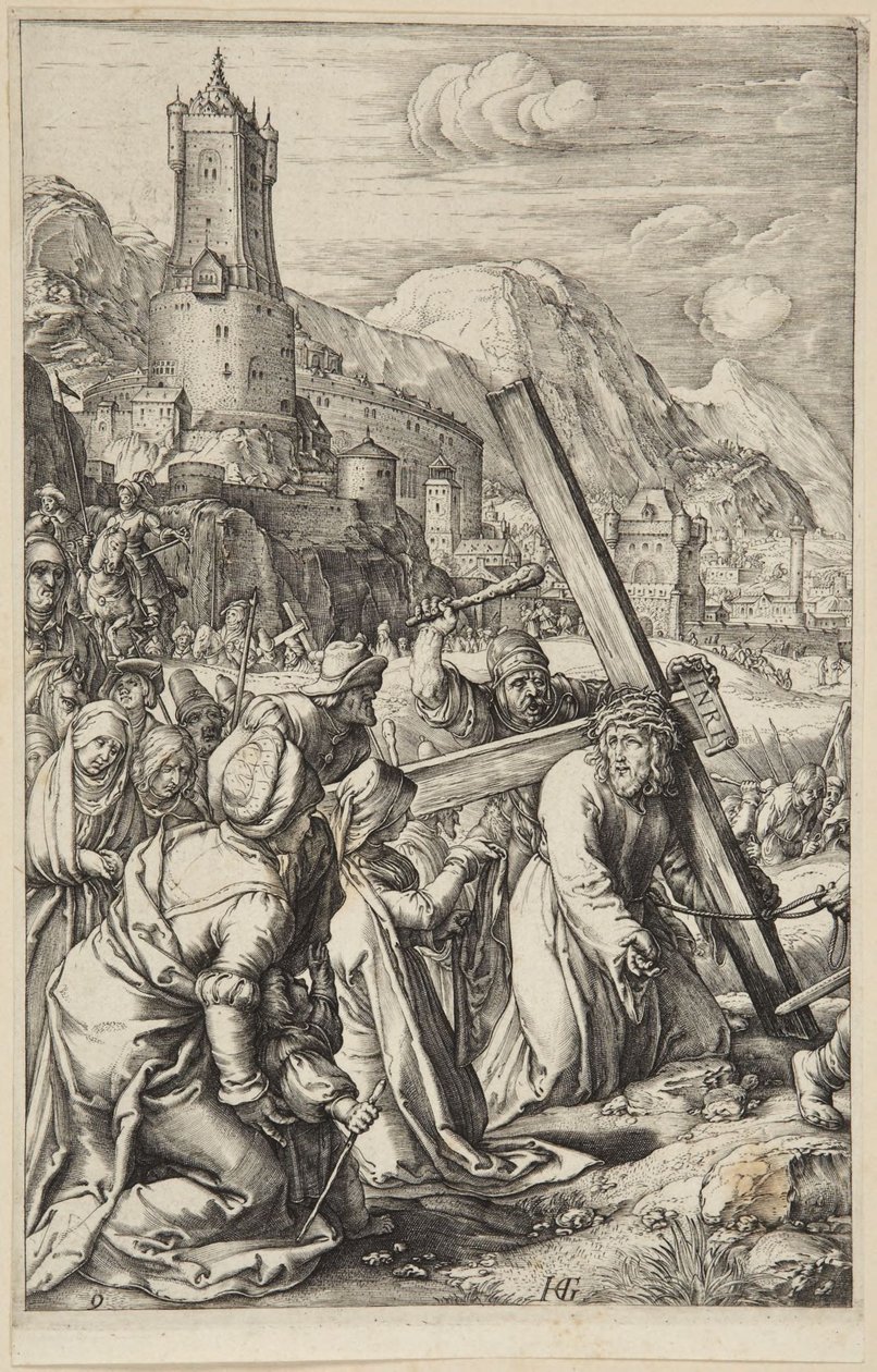 Cristo porta la croce da Hendrick Goltzius