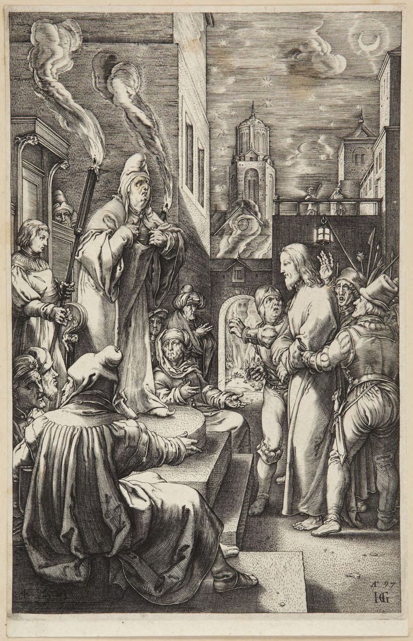 Cristo davanti a Caifa da Hendrick Goltzius