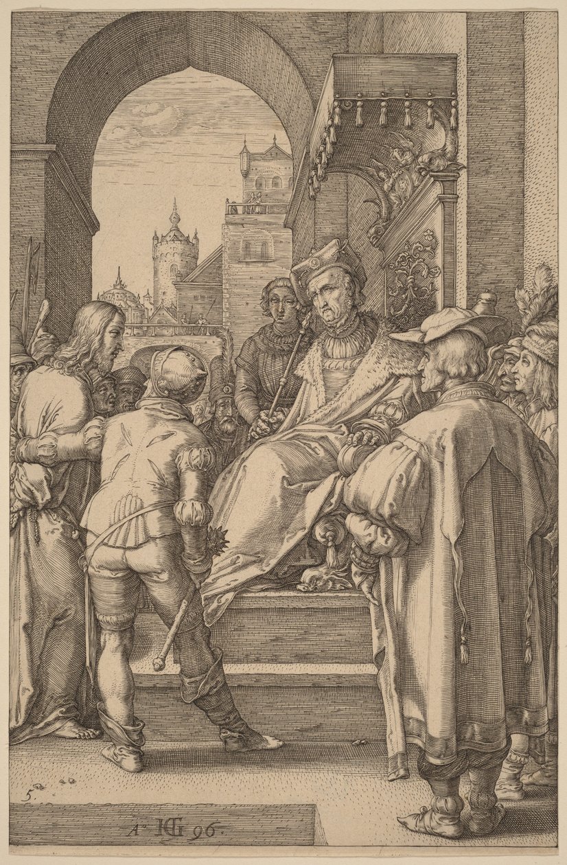 Cristo davanti a Pilato da Hendrick Goltzius
