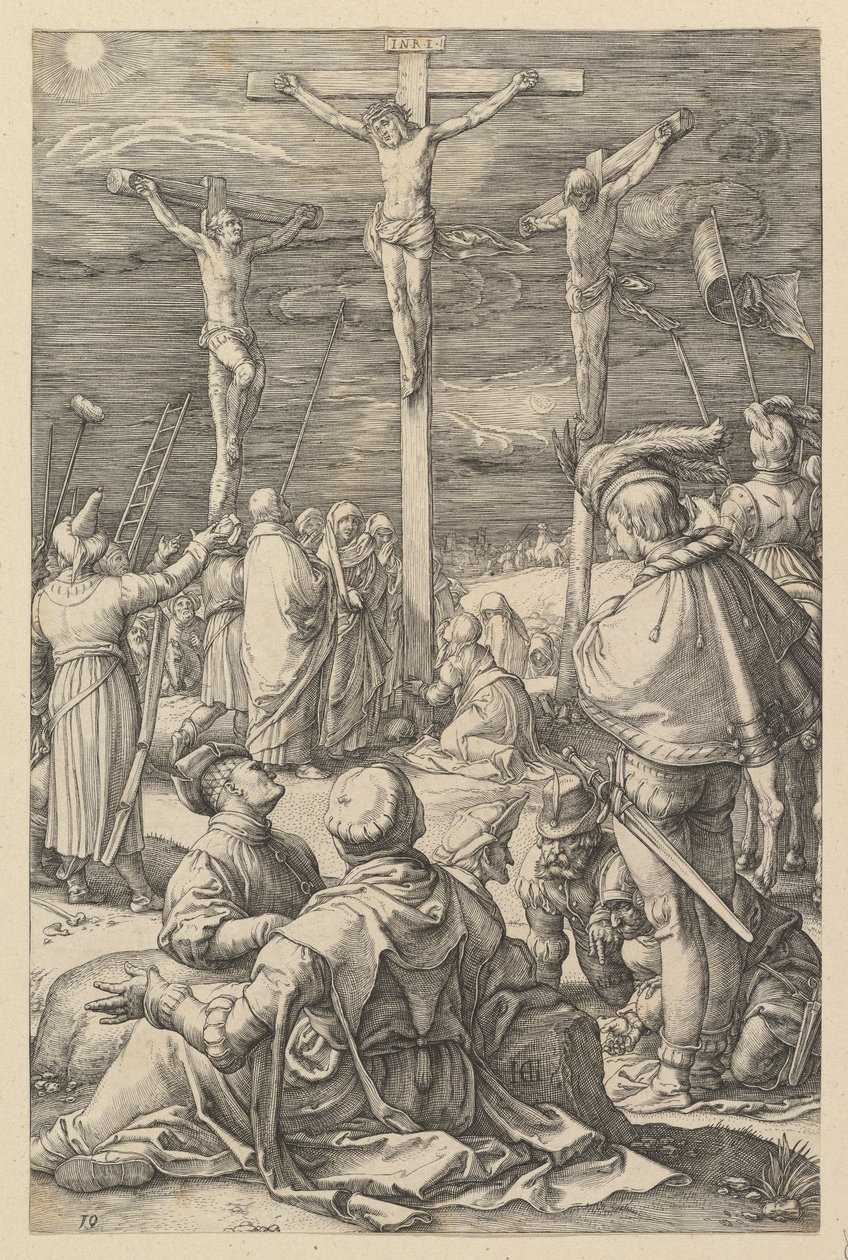 Cristo sulla croce, da «La Passione di Cristo» da Hendrick Goltzius