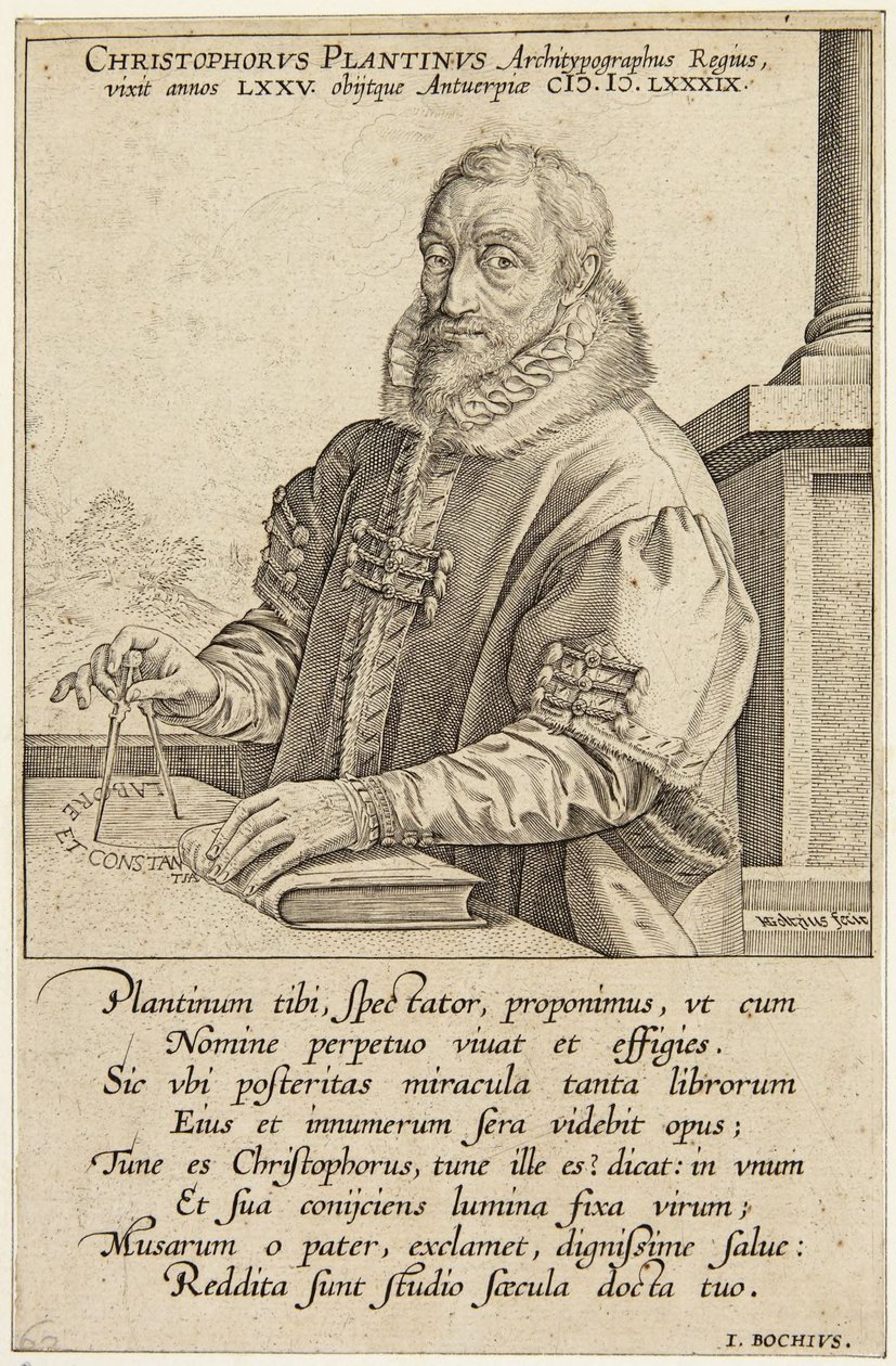 Christopher Plantin da Hendrick Goltzius