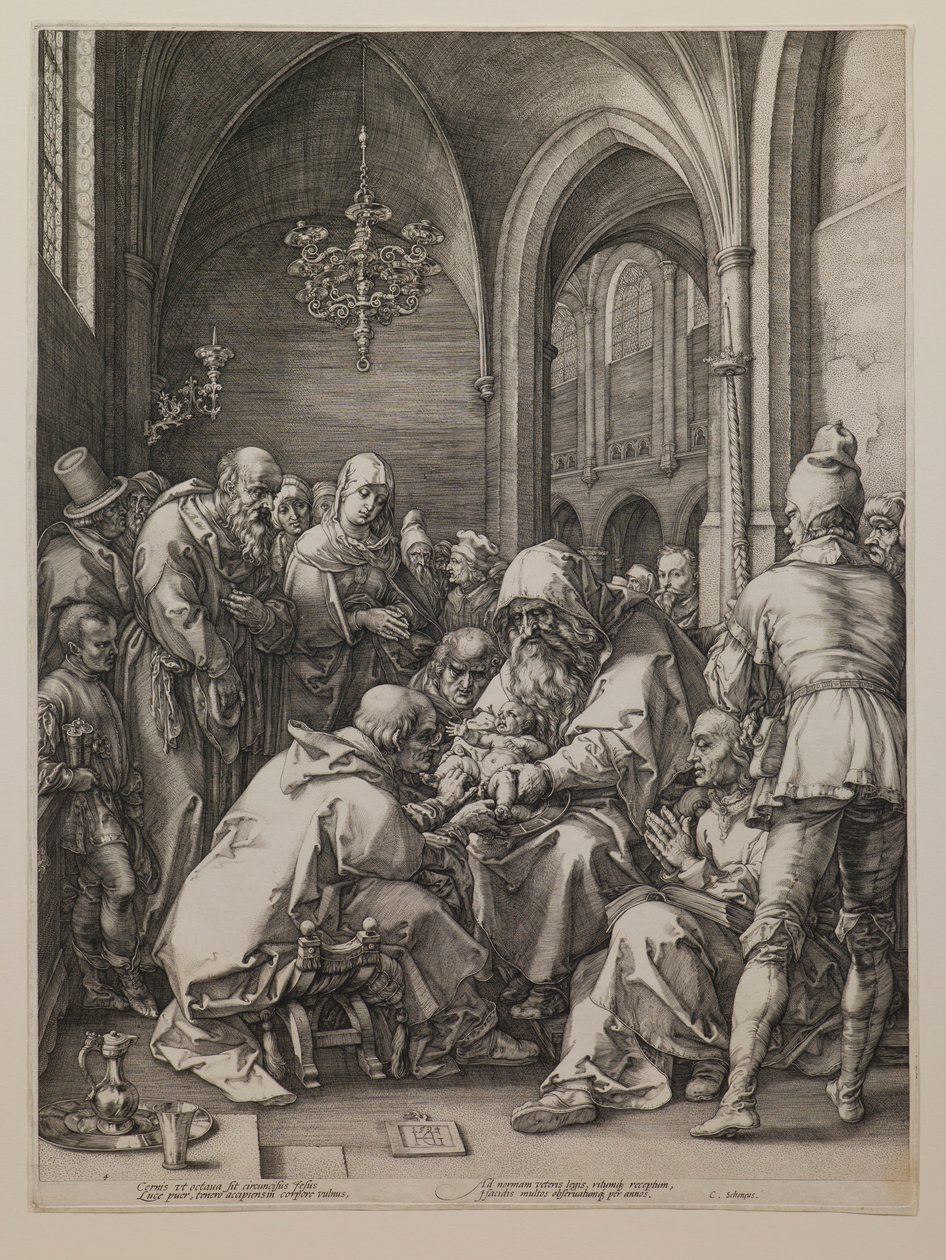 La circoncisione, dalla serie “La vita della Vergine” da Hendrick Goltzius