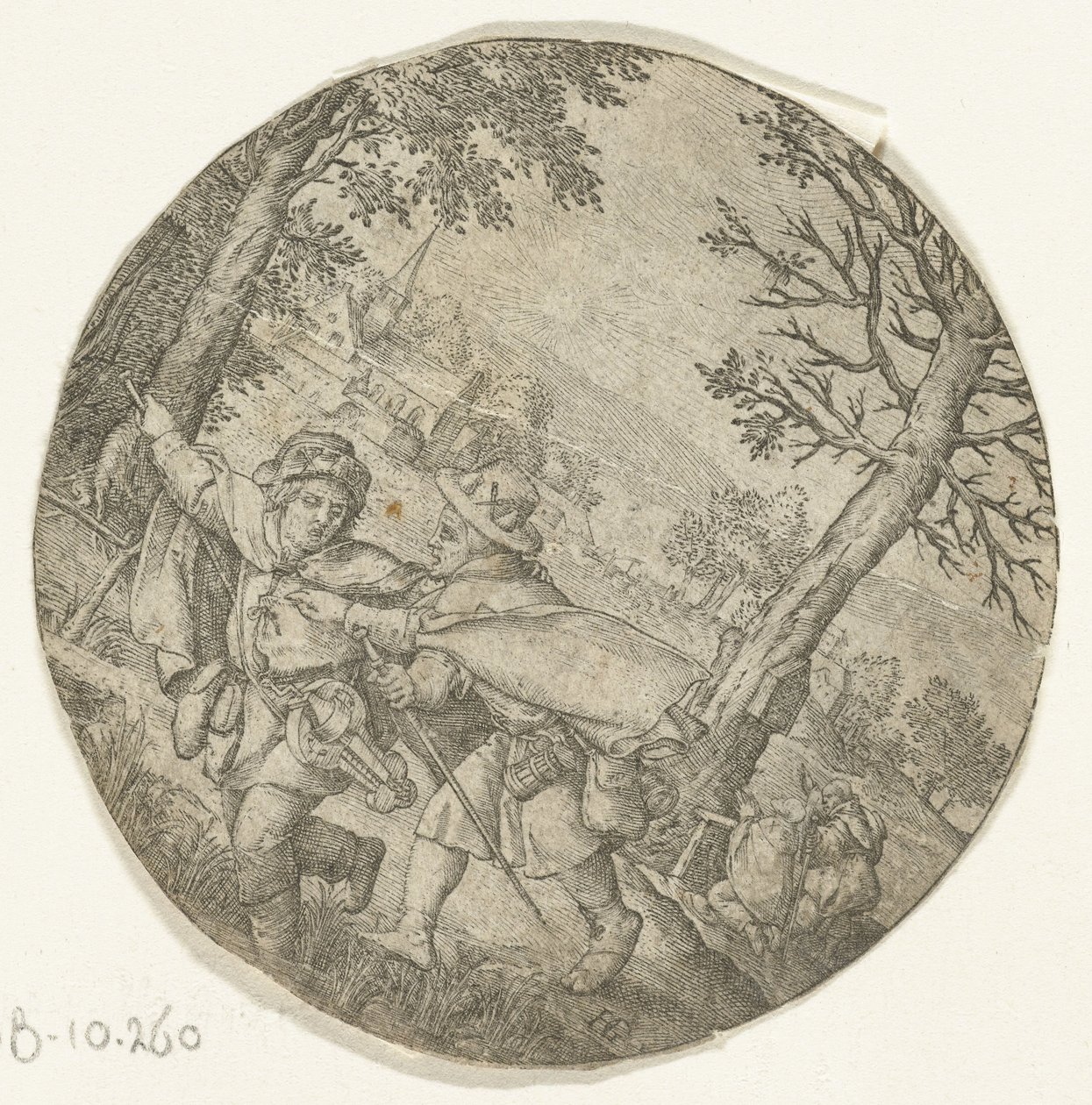 Il cieco guida il cieco da Hendrick Goltzius