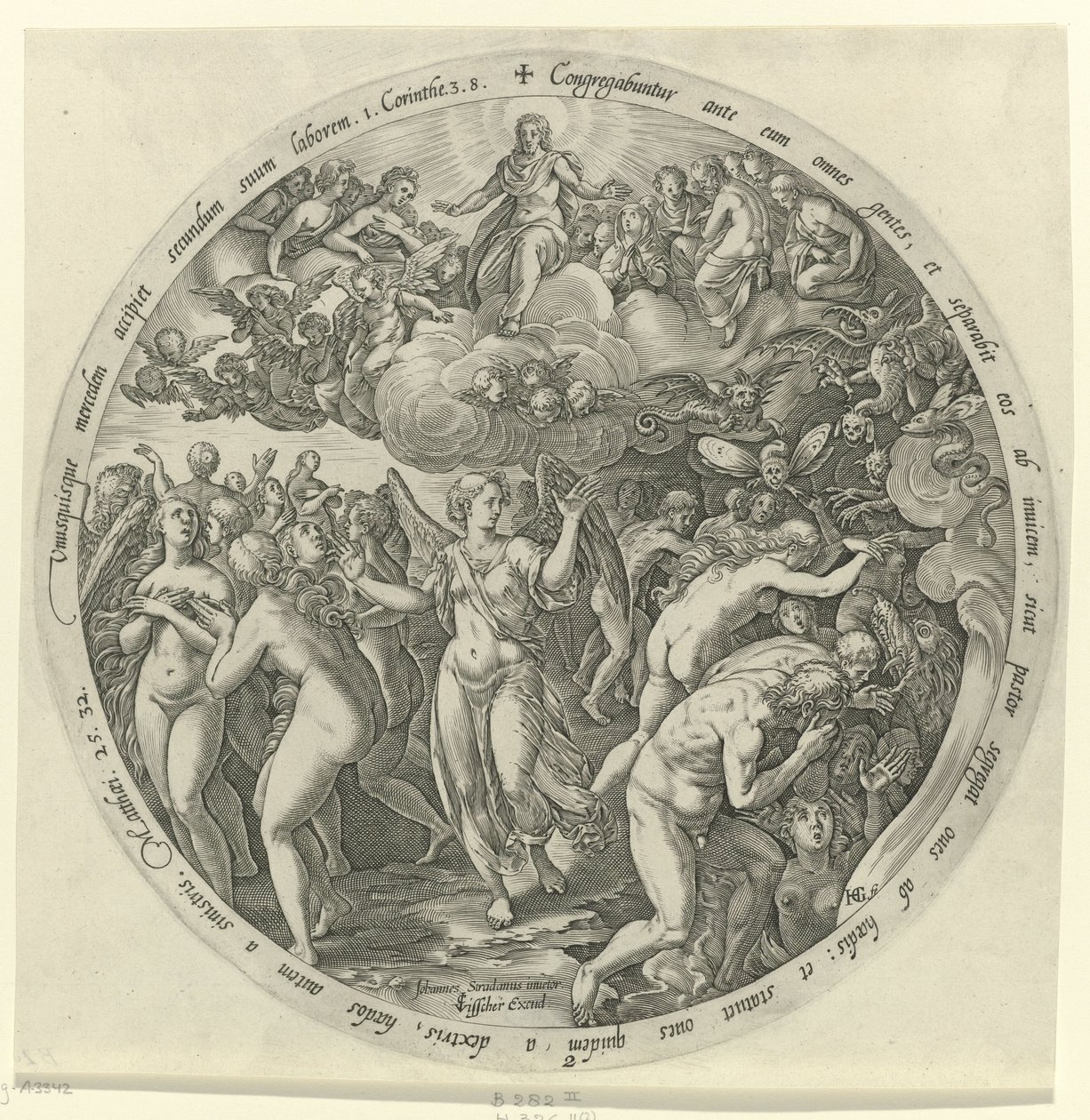 I benedetti separati dai maledetti (serie: Il Giudizio Universale) da Hendrick Goltzius