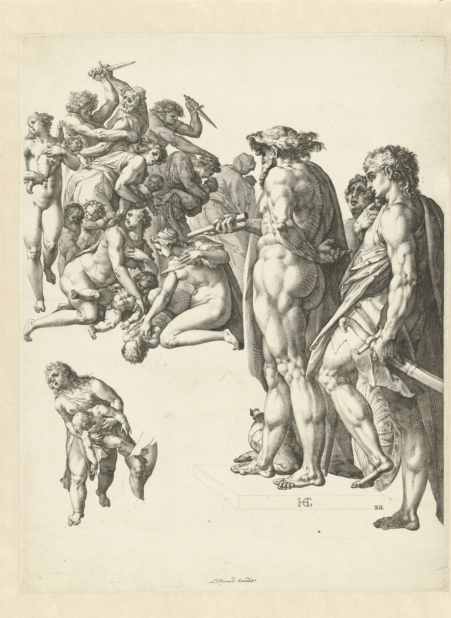 La strage degli innocenti a Betlemme da Hendrick Goltzius