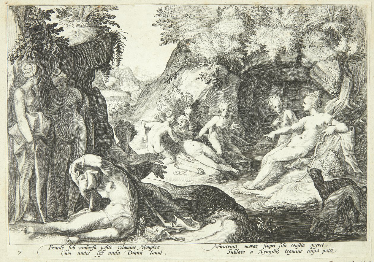 Diana scopre la gravidanza di Callisto da Hendrick Goltzius