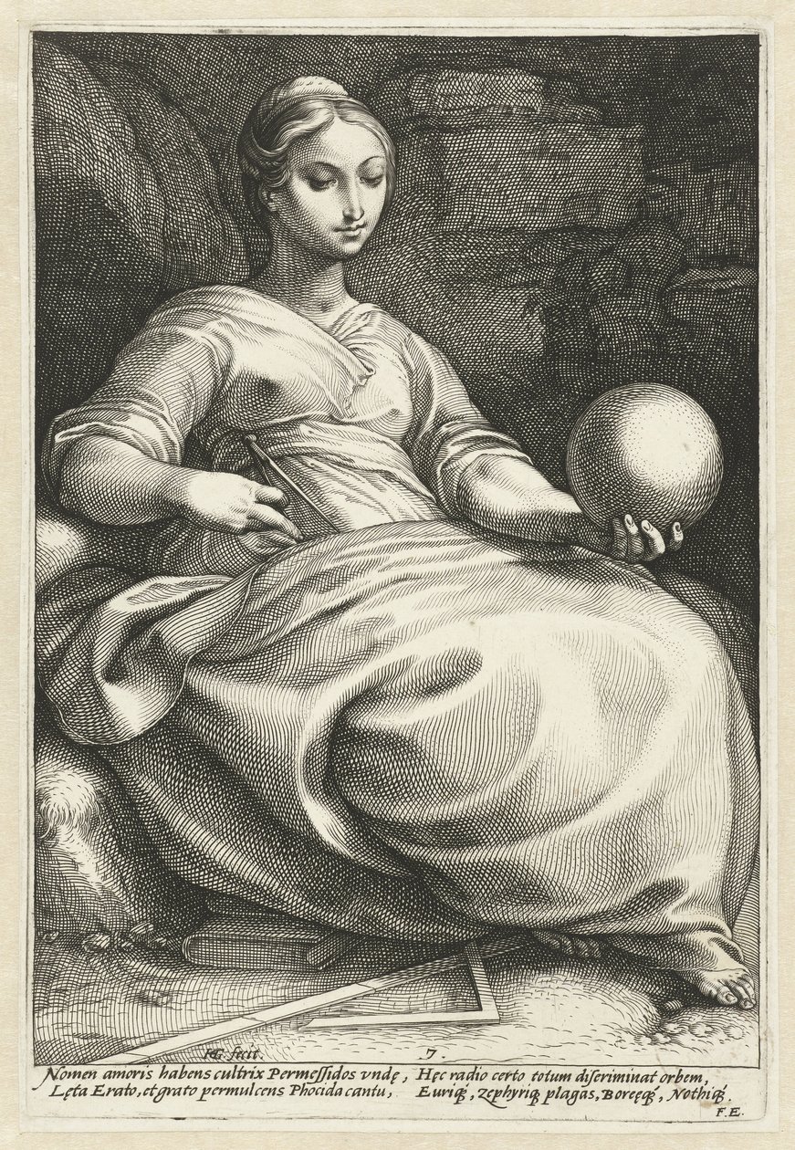 Erato da Hendrick Goltzius