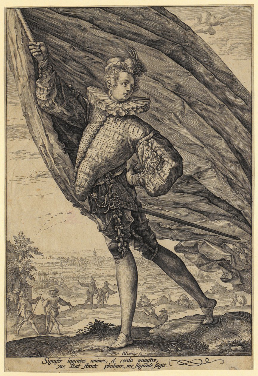 Portabandiera da Hendrick Goltzius