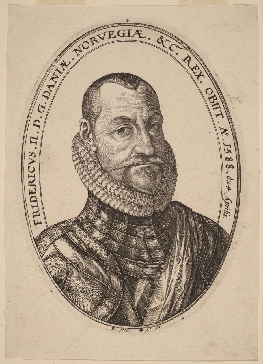Federico II, re di Danimarca e Norvegia da Hendrick Goltzius