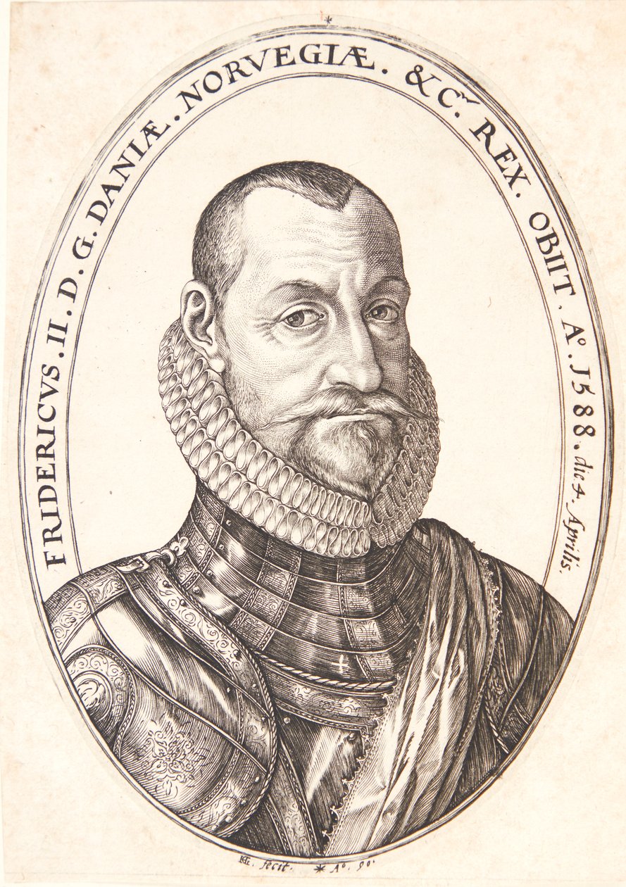 Federico II, re di Danimarca e Norvegia da Hendrick Goltzius