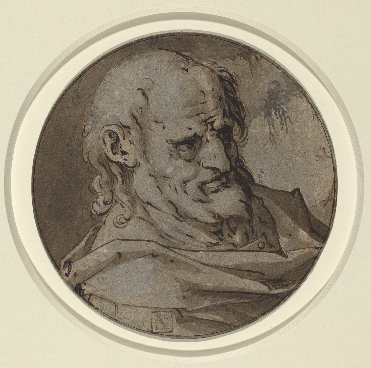 Testa di un apostolo da Hendrick Goltzius