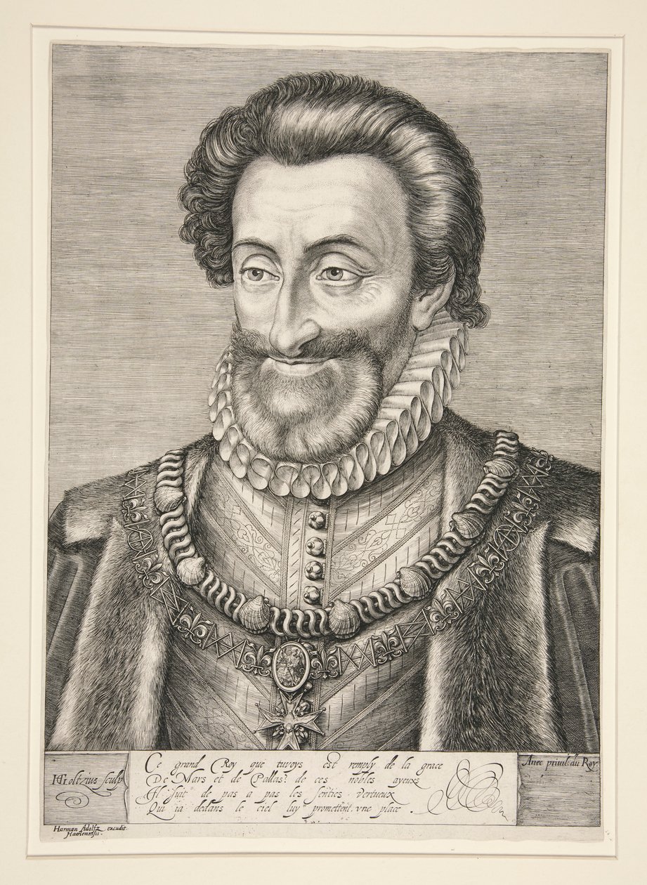 Enrico IV, re di Francia e di Navarra da Hendrick Goltzius