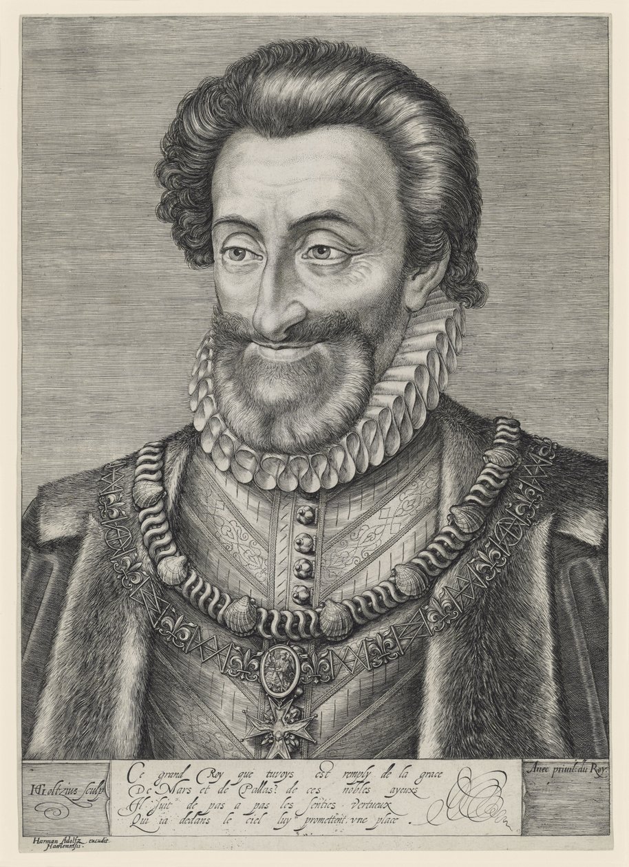 Enrico IV, re di Francia e di Navarra da Hendrick Goltzius