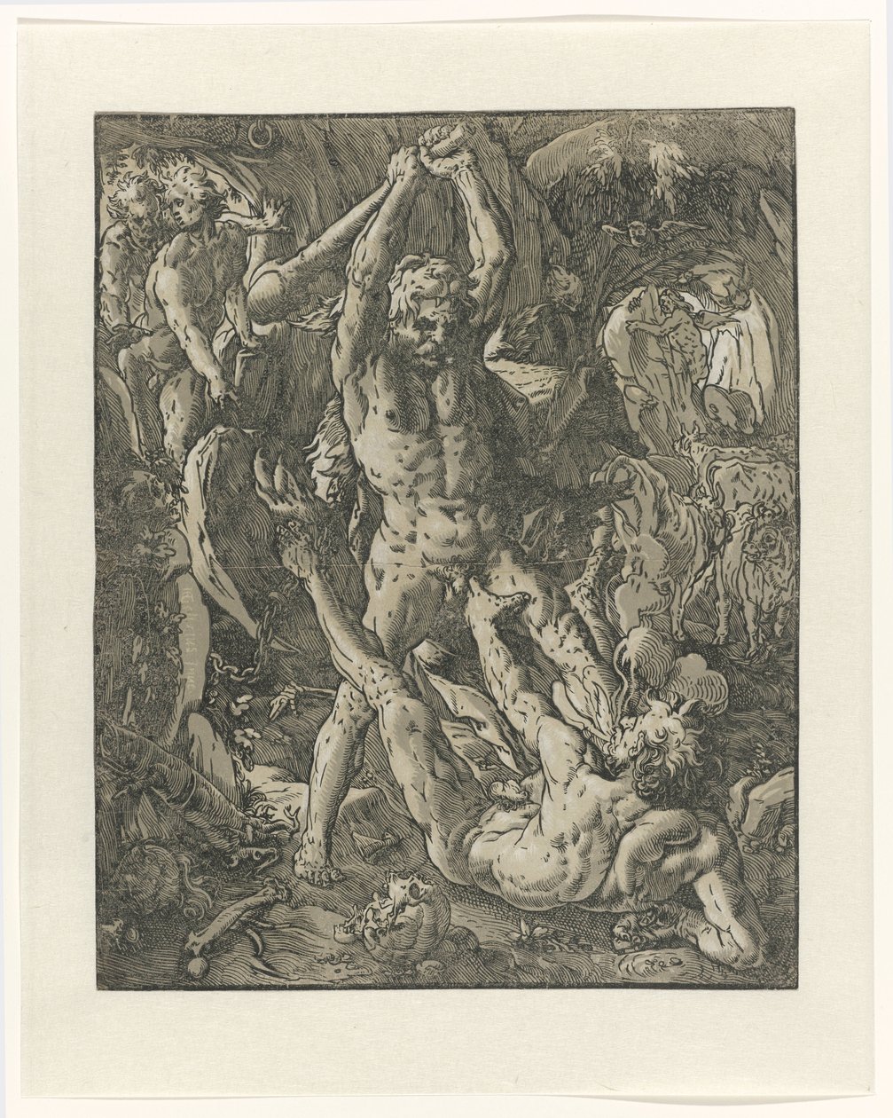 Ercole sconfigge Caco da Hendrick Goltzius