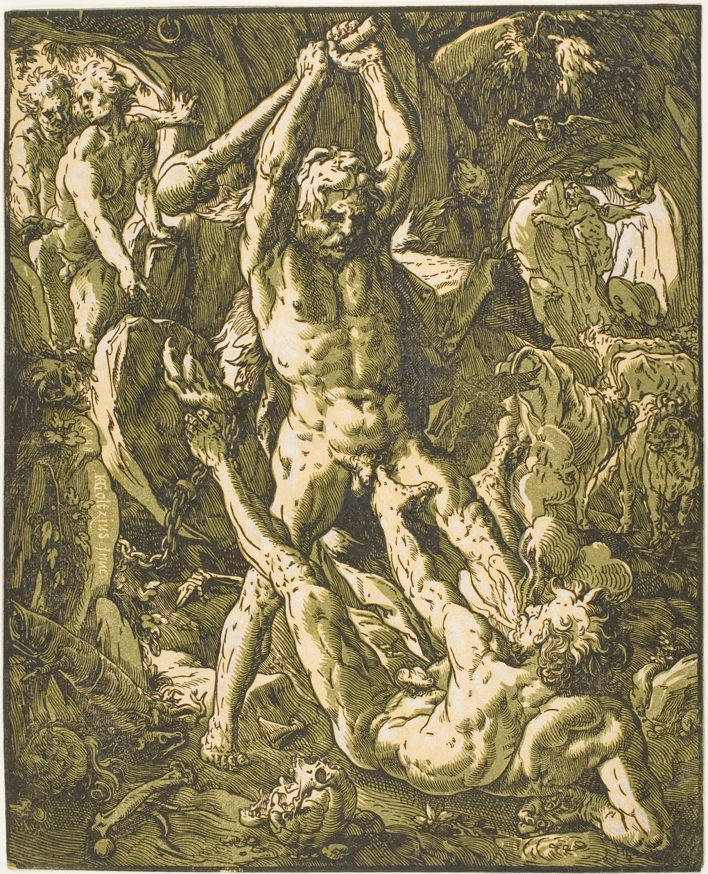 Ercole uccide Caco da Hendrick Goltzius