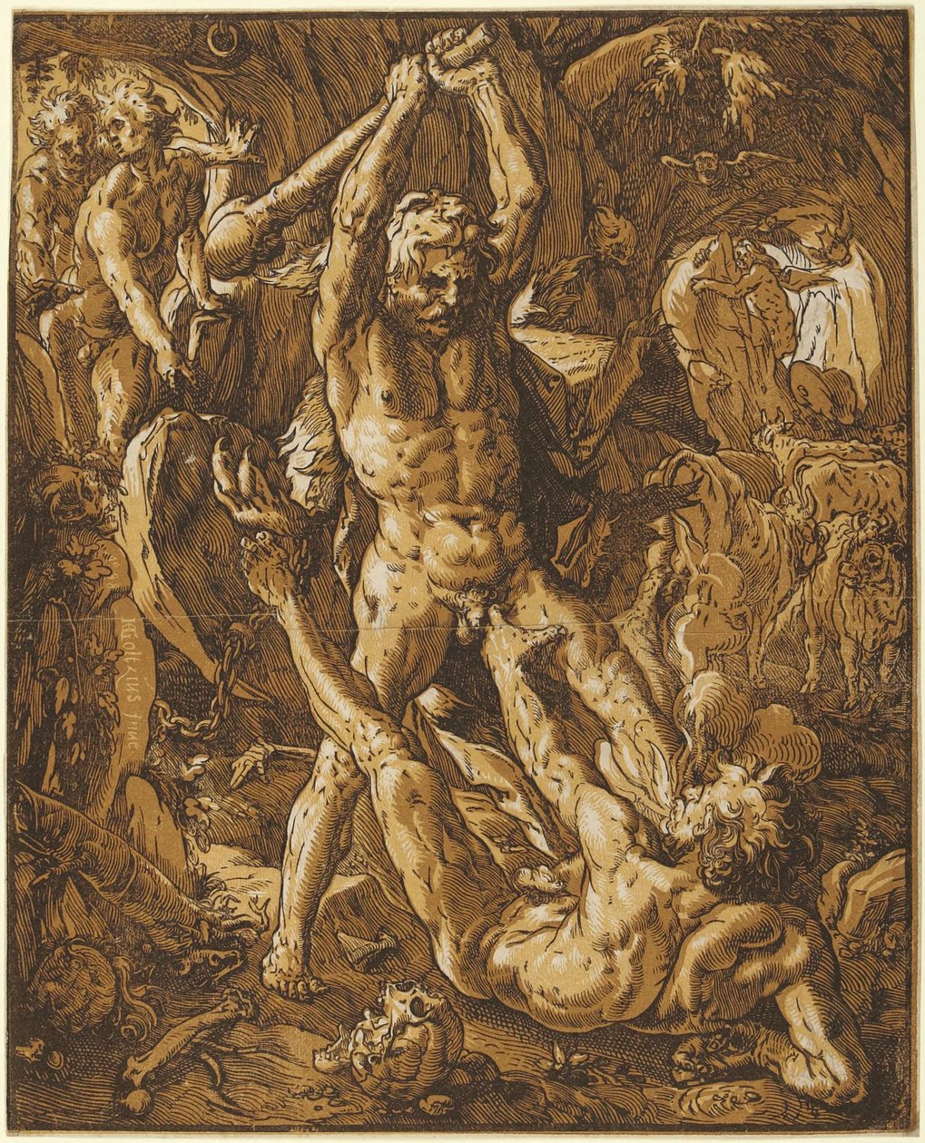 Ercole uccide Caco da Hendrick Goltzius