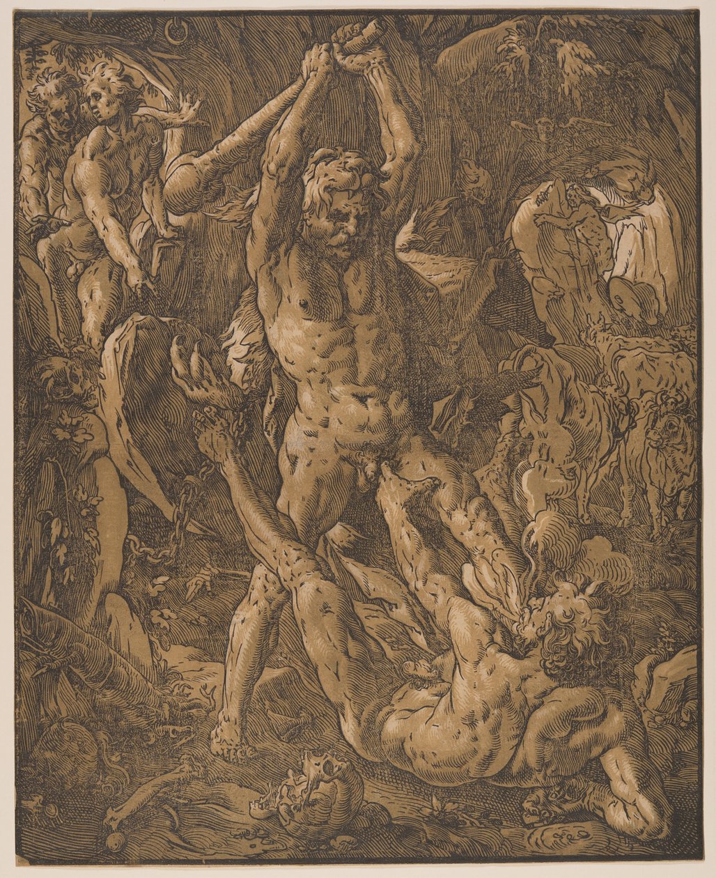 Ercole e Caco da Hendrick Goltzius