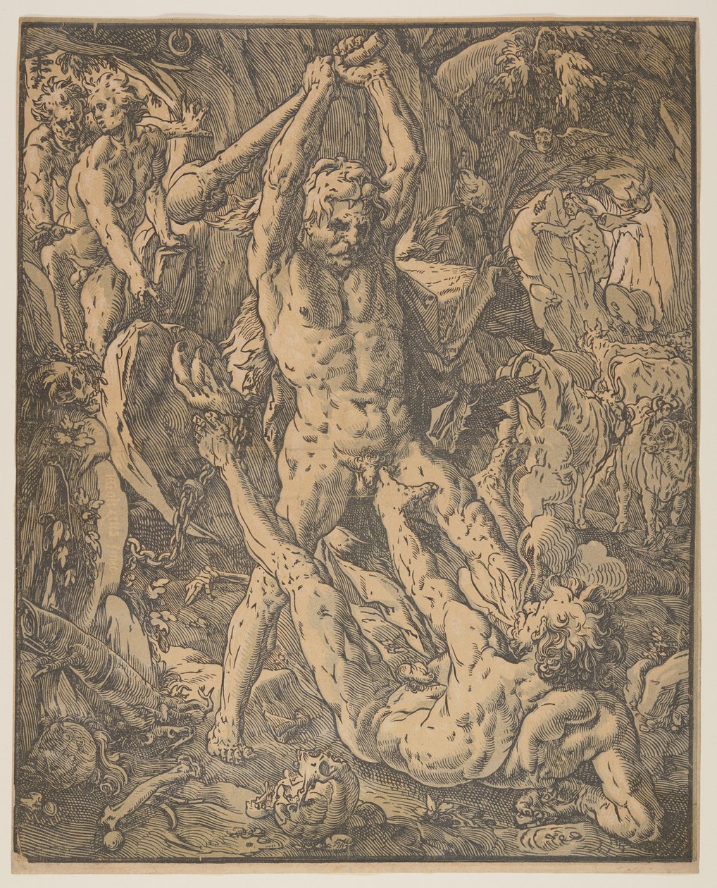 Ercole e Caco da Hendrick Goltzius