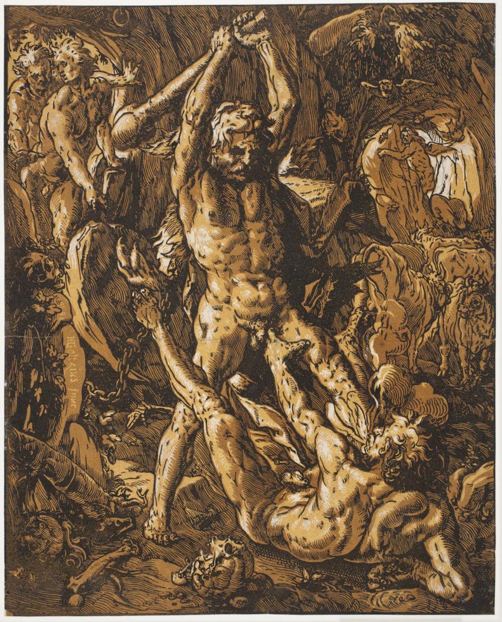 Ercole uccide Caco da Hendrick Goltzius