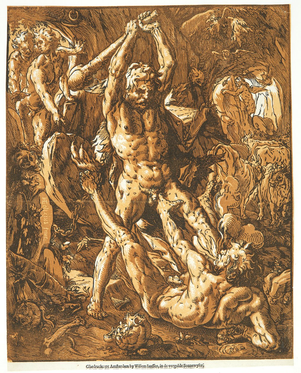 Ercole uccide Caco da Hendrick Goltzius