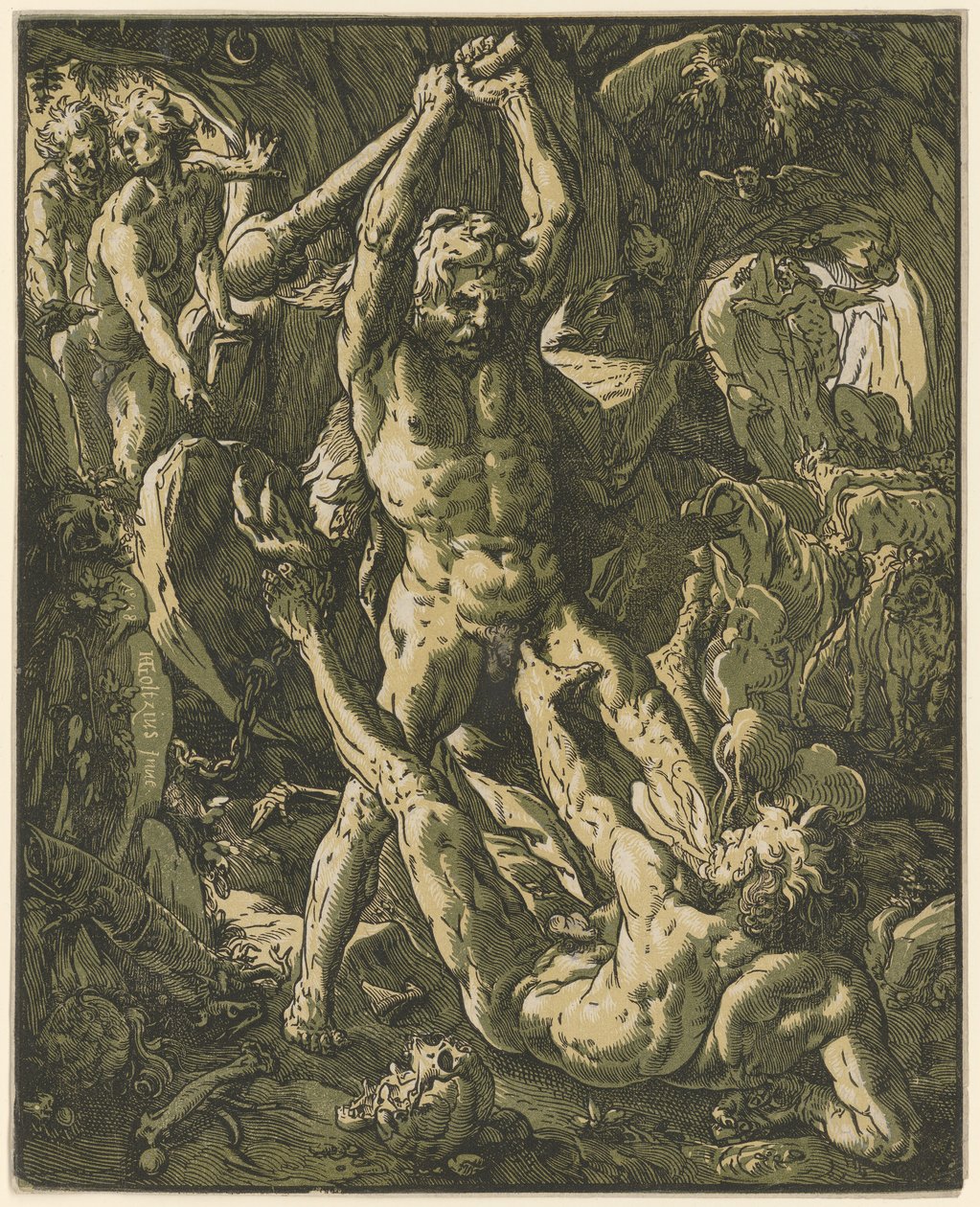 Ercole e Caco da Hendrick Goltzius