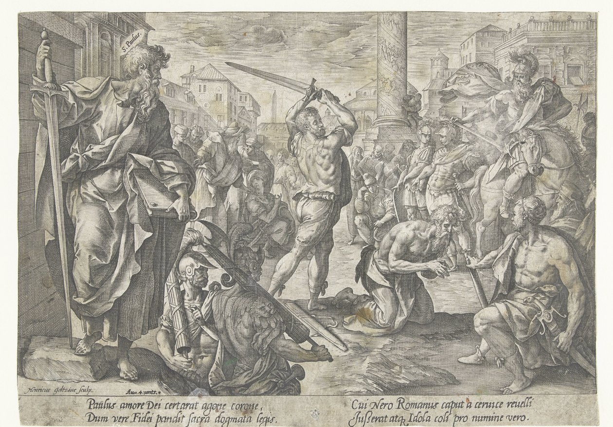 Il martirio di Paolo da Hendrick Goltzius