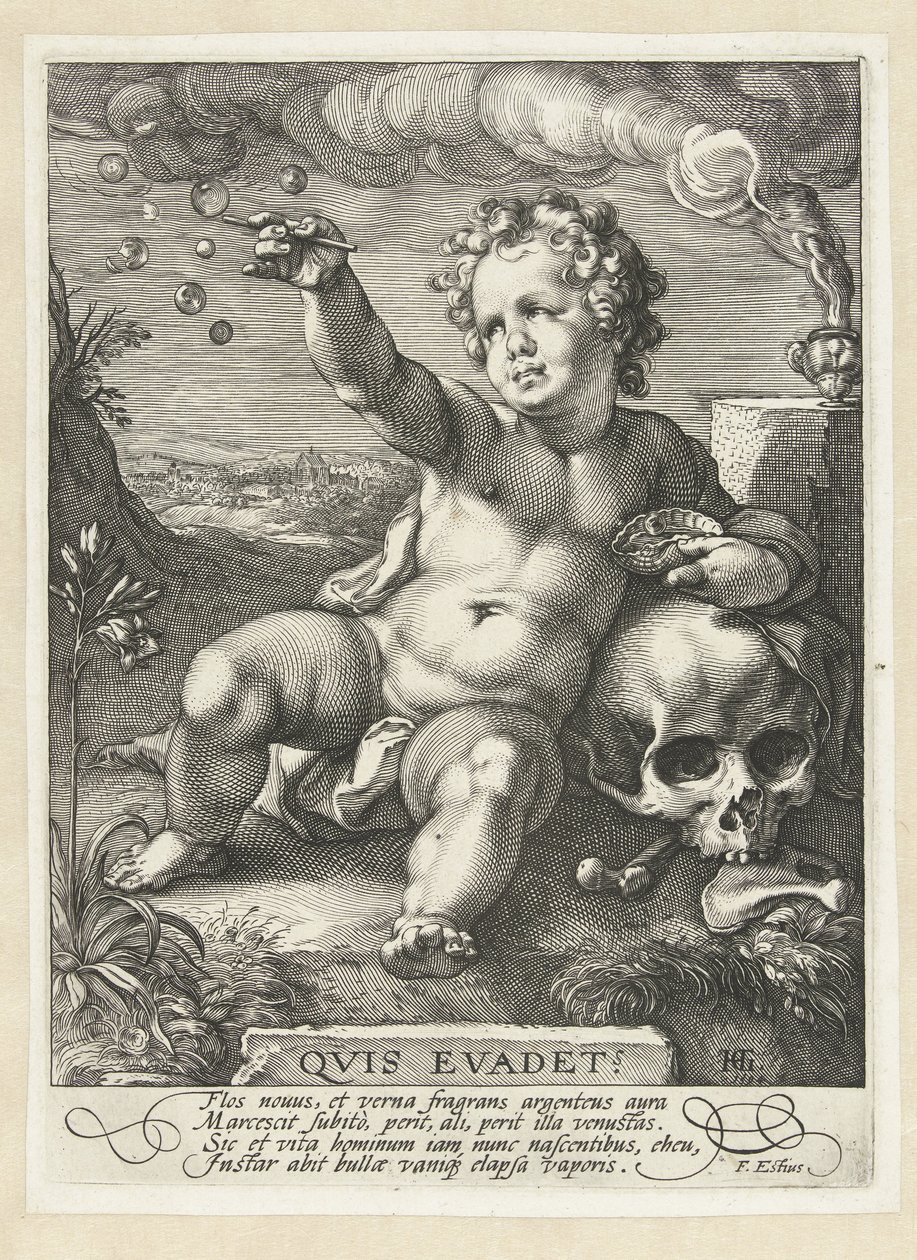 Homo bulla da Hendrick Goltzius