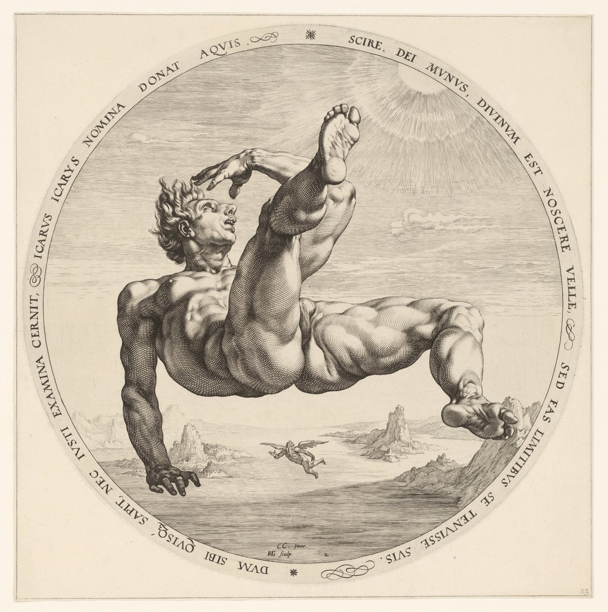 Icaro da Hendrick Goltzius