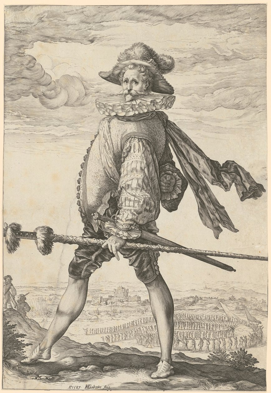 Capitano di fanteria da Hendrick Goltzius