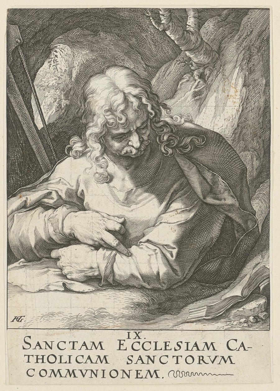 Giacomo il Minore, foglio 10 della serie "Cristo, i dodici apostoli e Paolo" da Hendrick Goltzius