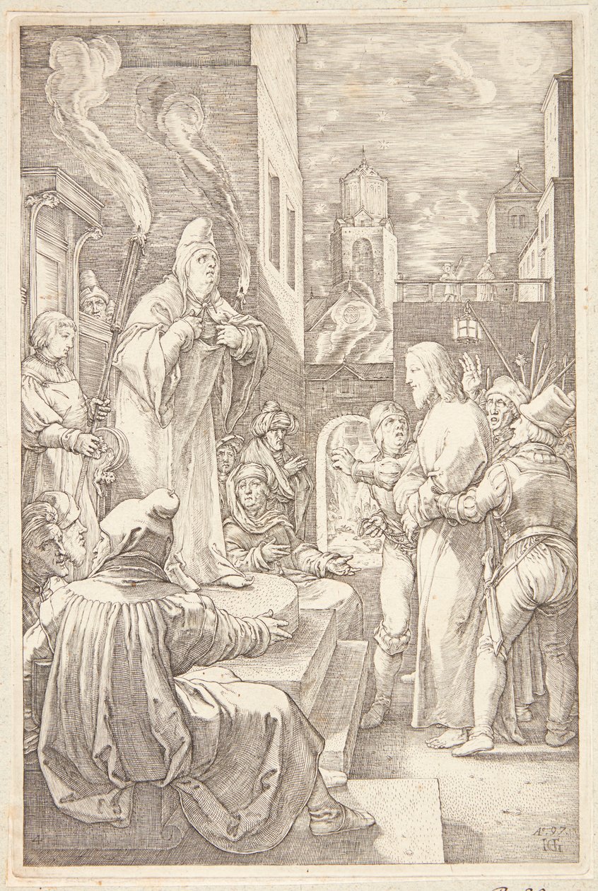 Gesù davanti al Consiglio da Hendrick Goltzius
