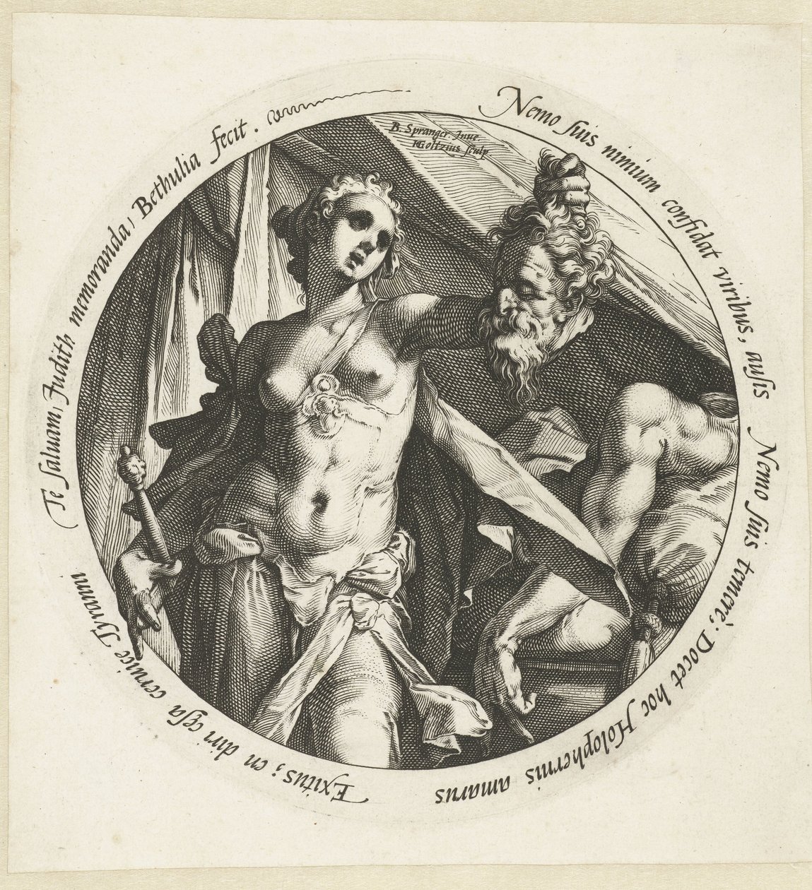 Giuditta con la testa di Oloferne da Hendrick Goltzius