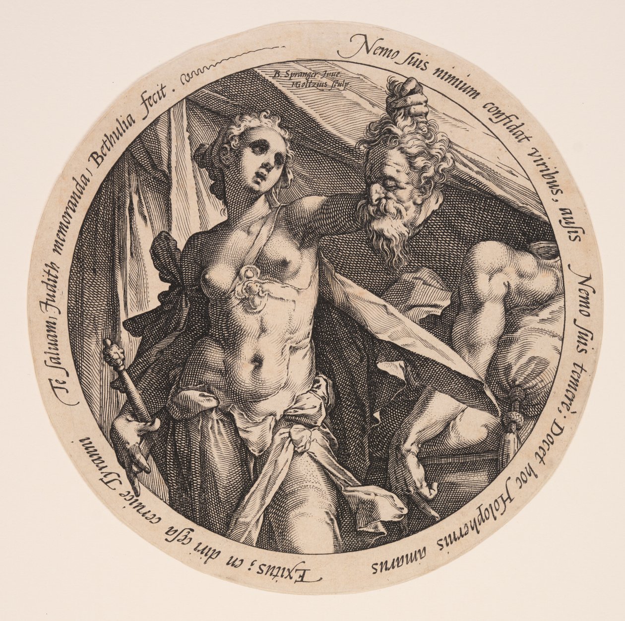 Giuditta con la testa di Oloferne da Hendrick Goltzius