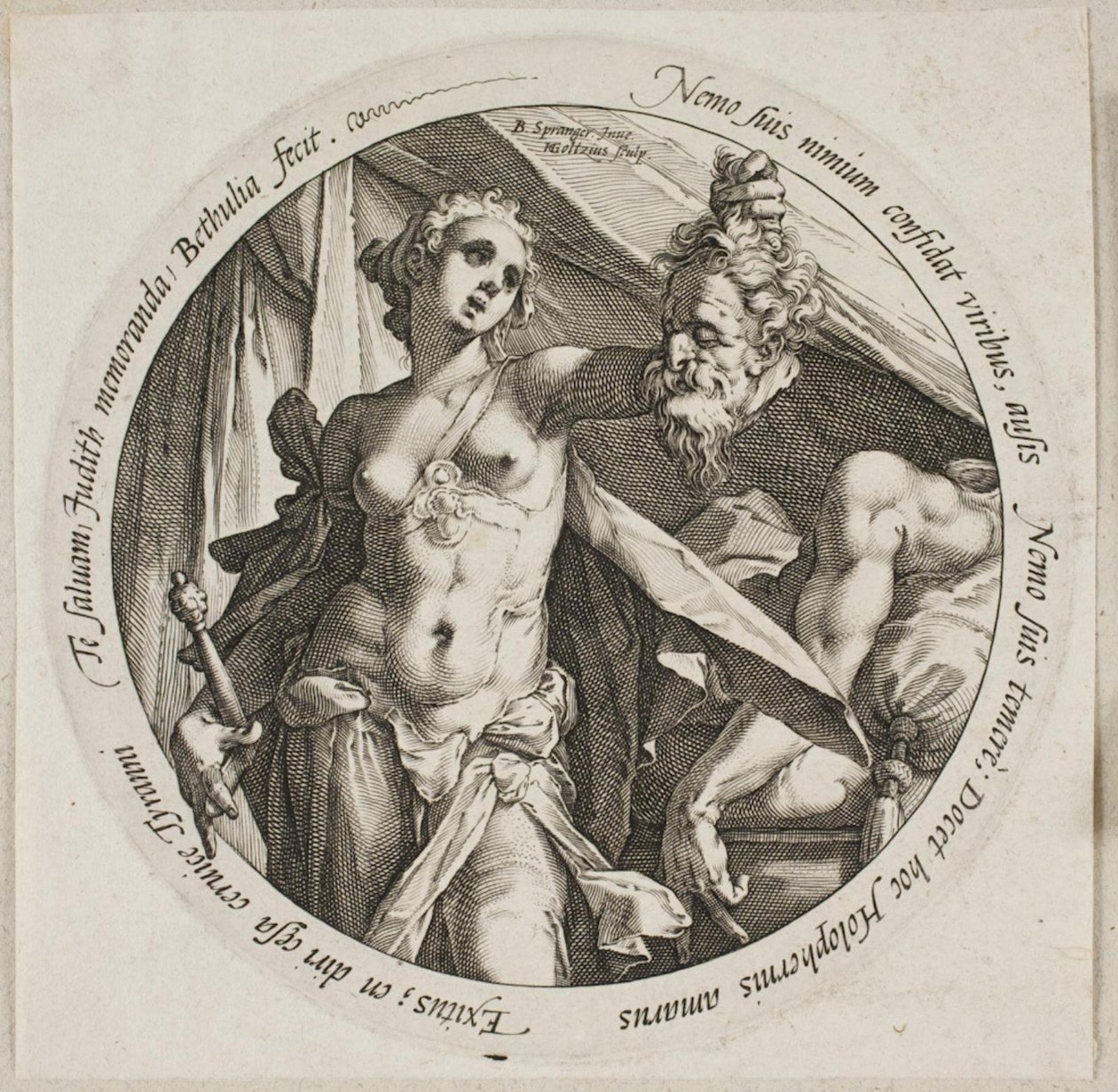 Giuditta con la testa di Oloferne da Hendrick Goltzius