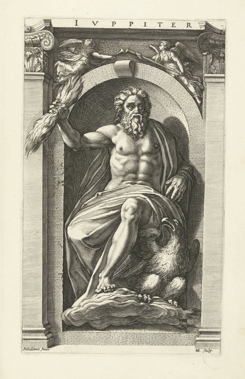 Giove (Acht klassieke goden) da Hendrick Goltzius