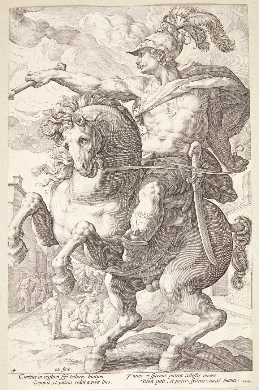 Marco Curzio da Hendrick Goltzius