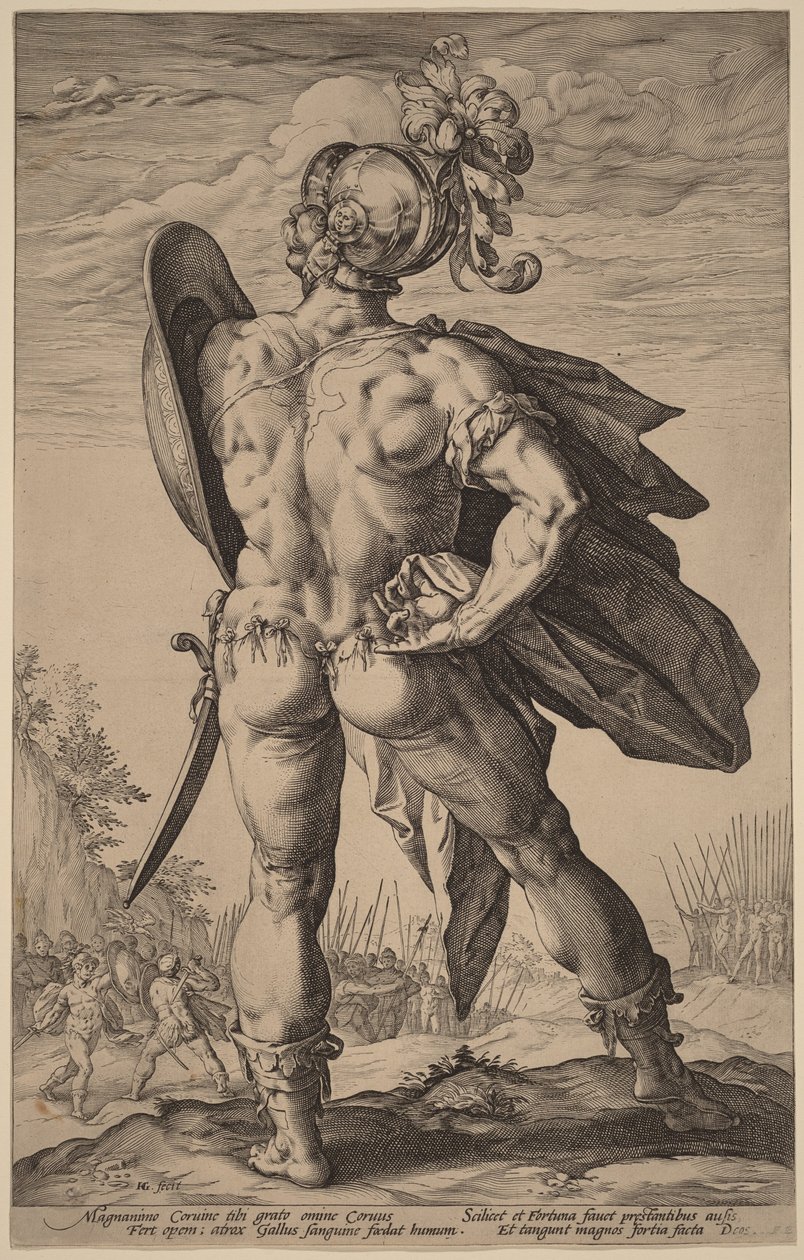 Marcus Valerius Corvus da Hendrick Goltzius