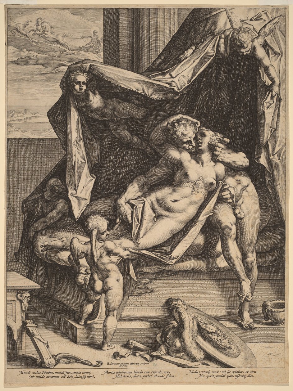 Marte e Venere da Hendrick Goltzius