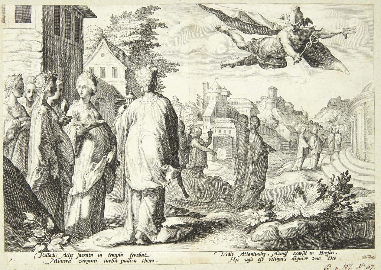 Mercurio si Innamora di Herse da Hendrick Goltzius