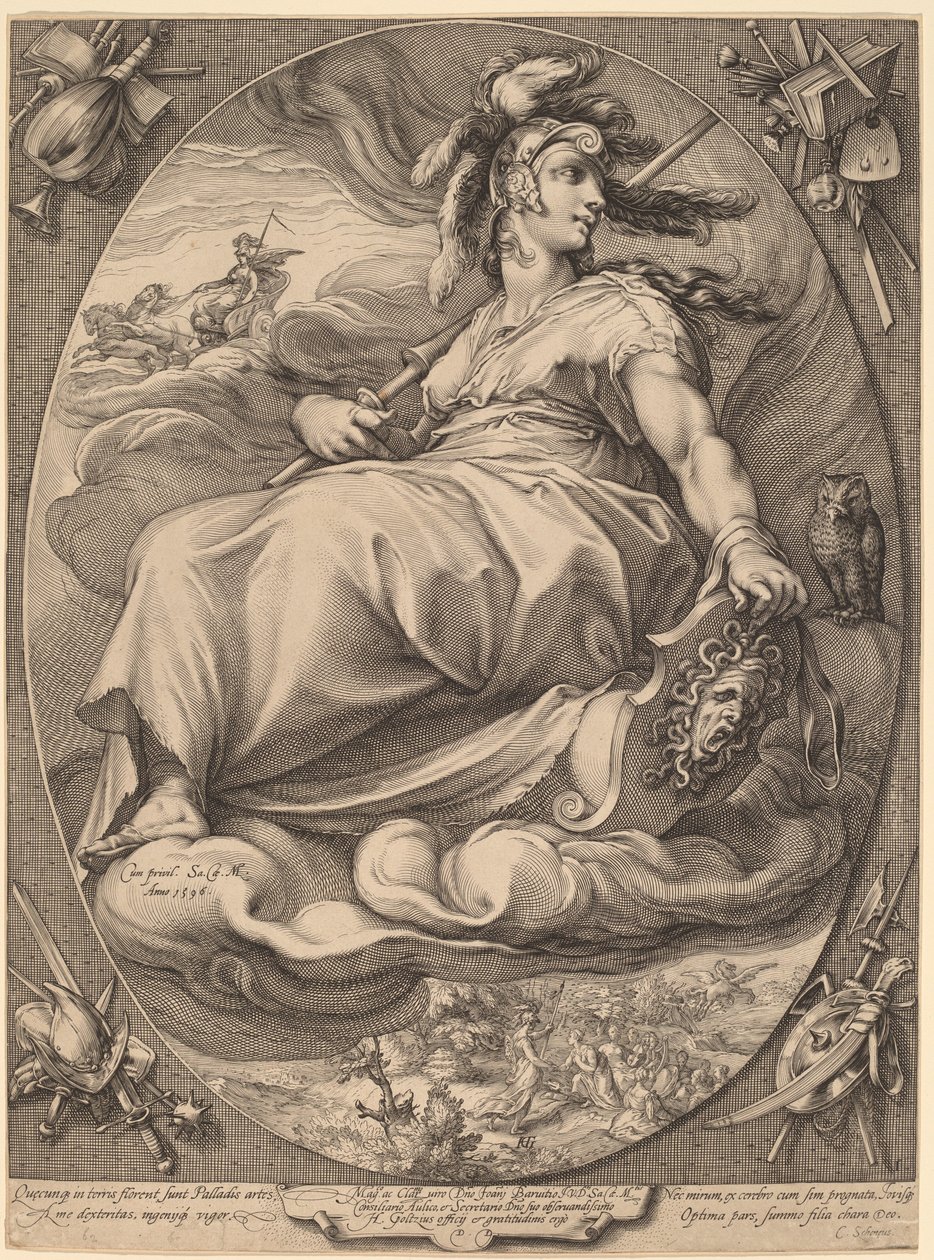 Minerva da Hendrick Goltzius