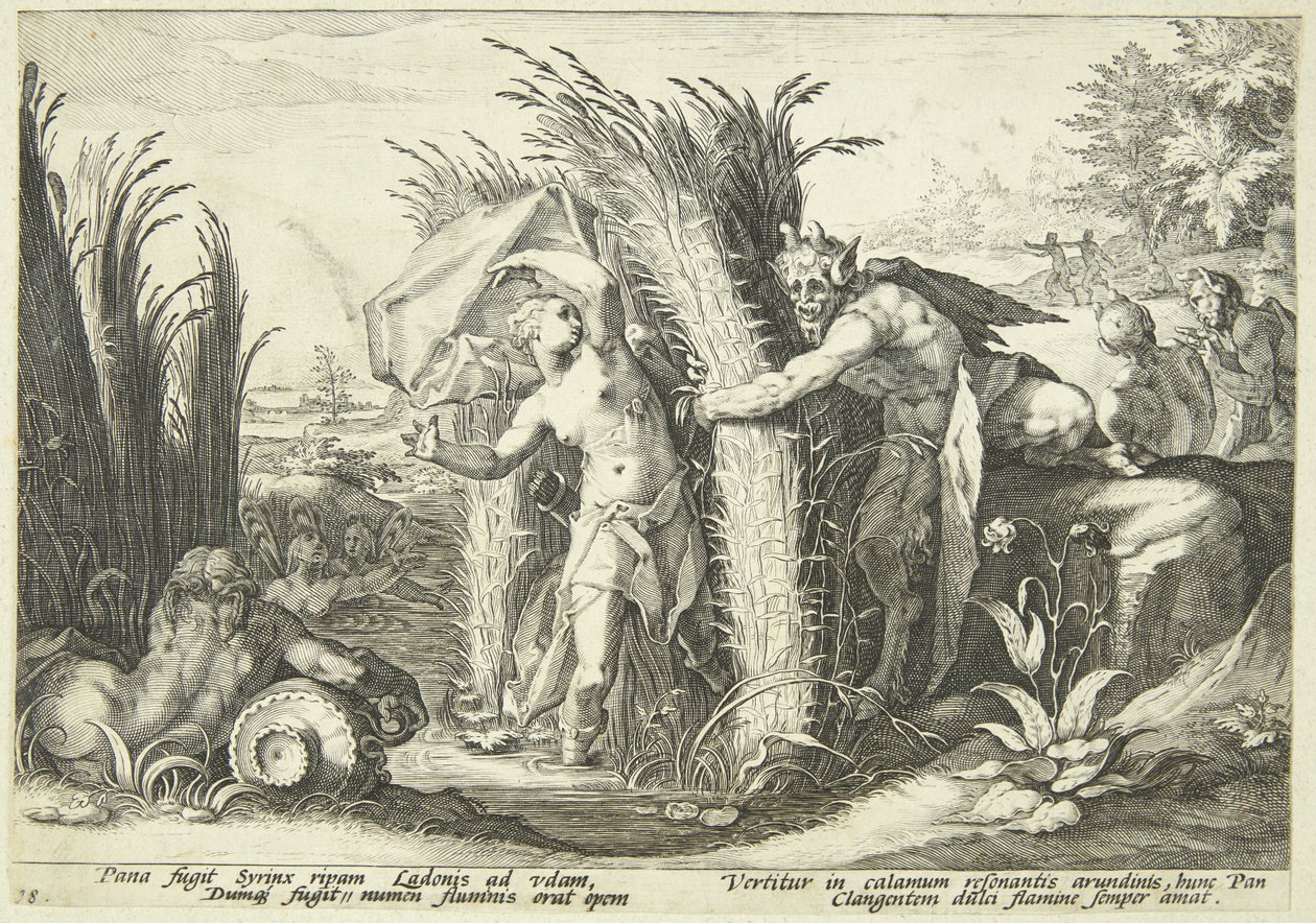 Pan e Siringa da Hendrick Goltzius
