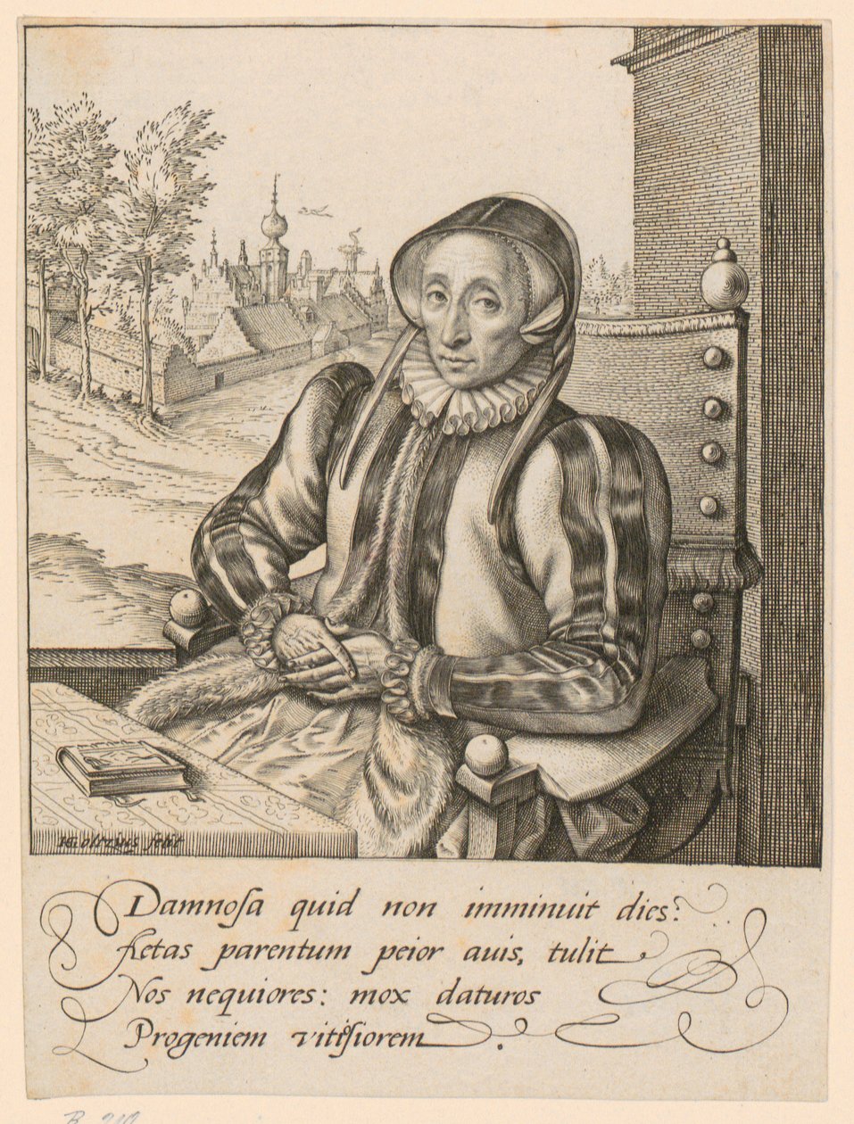 Ritratto di Anna Fullings da Hendrick Goltzius