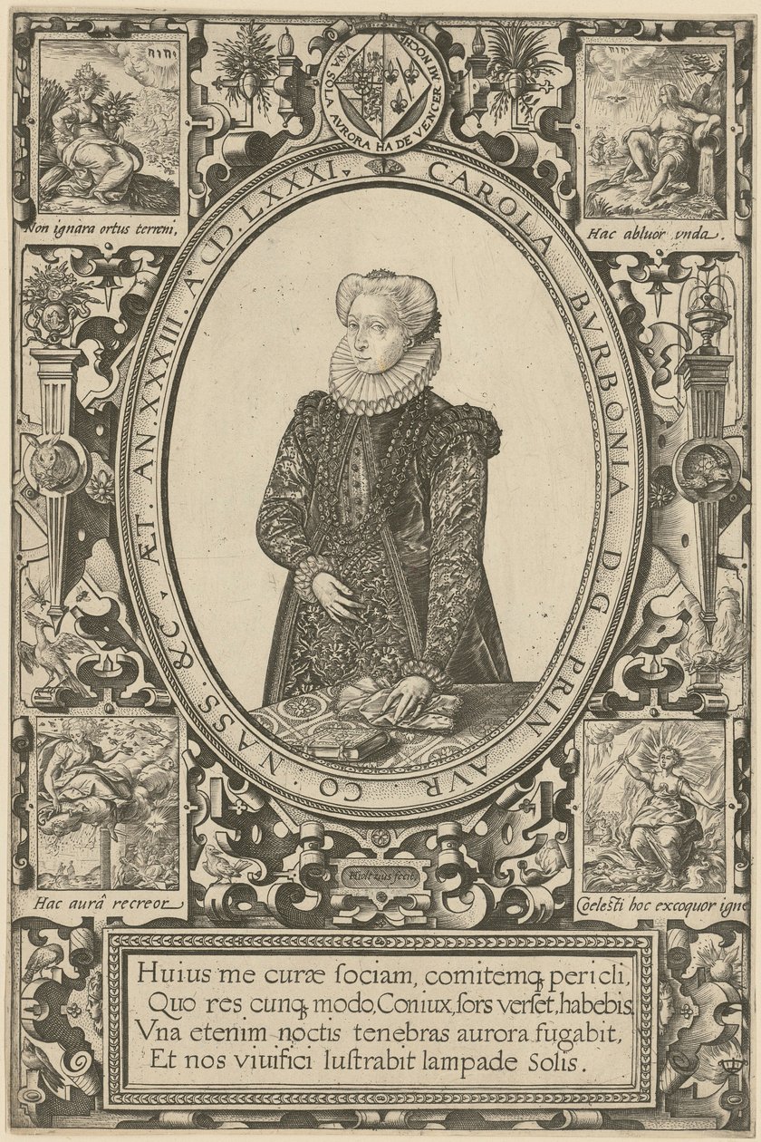 Ritratto di Charlotte de Bourbon da Hendrick Goltzius